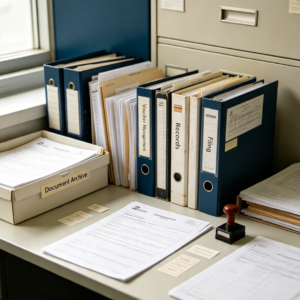 Financial and administrative support: document archiving and voucher management