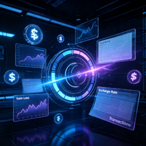 Multi-currency transaction exchange gain and loss management