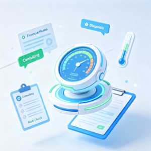 Financial health diagnosis and daily consultation response