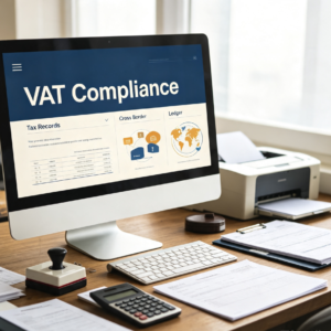 Cross-border sales VAT compliance ledger support